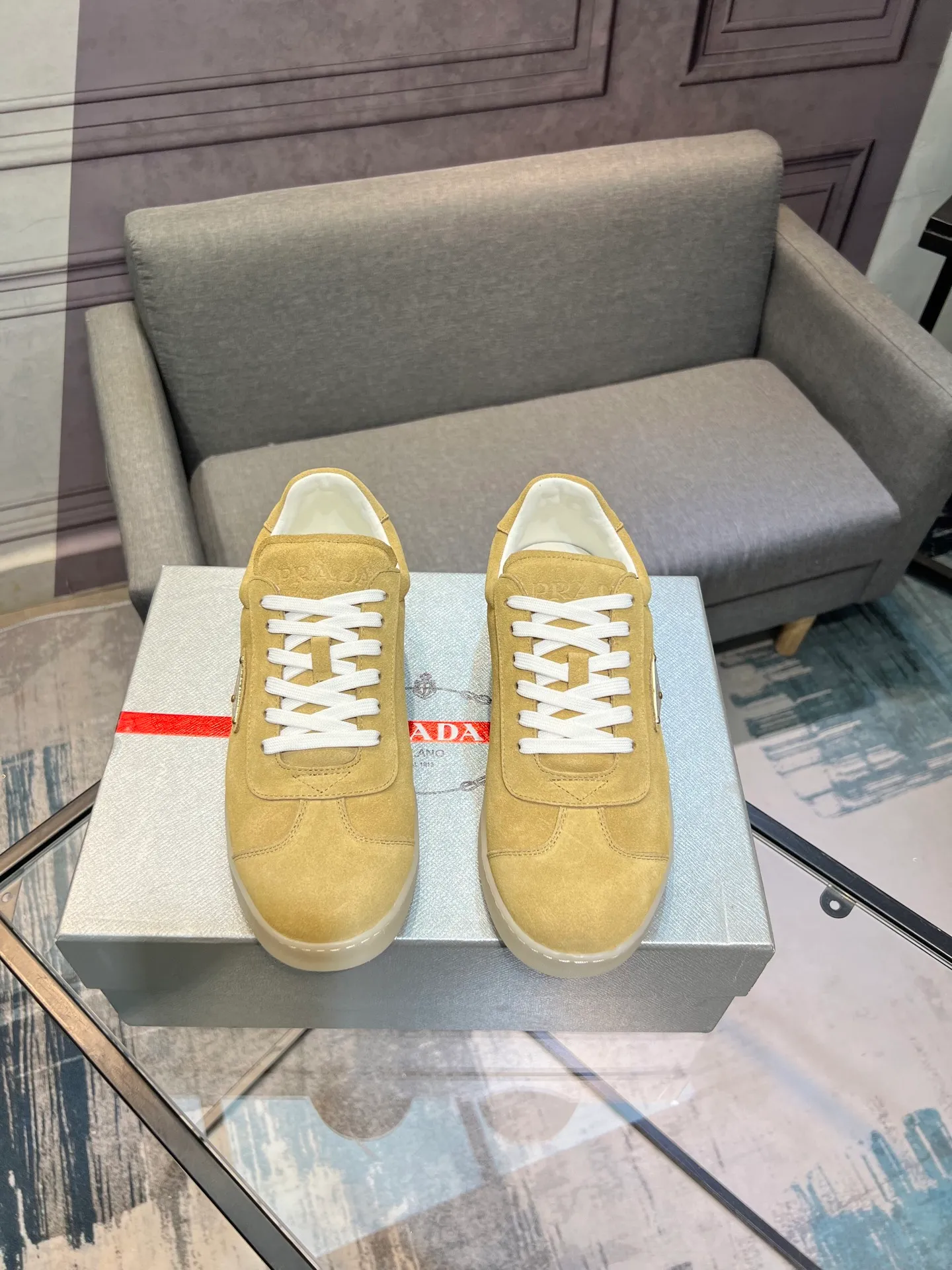 Men's shoes 💰540 [PRADA] Men's shoes are popular in the counter, official website synchronization, 1 high-quality shipment ✔️ Original frosted cowhide + cowhide lining, 1🆚1 replica, original sole, 38-45 (45 customized, non-refundable)